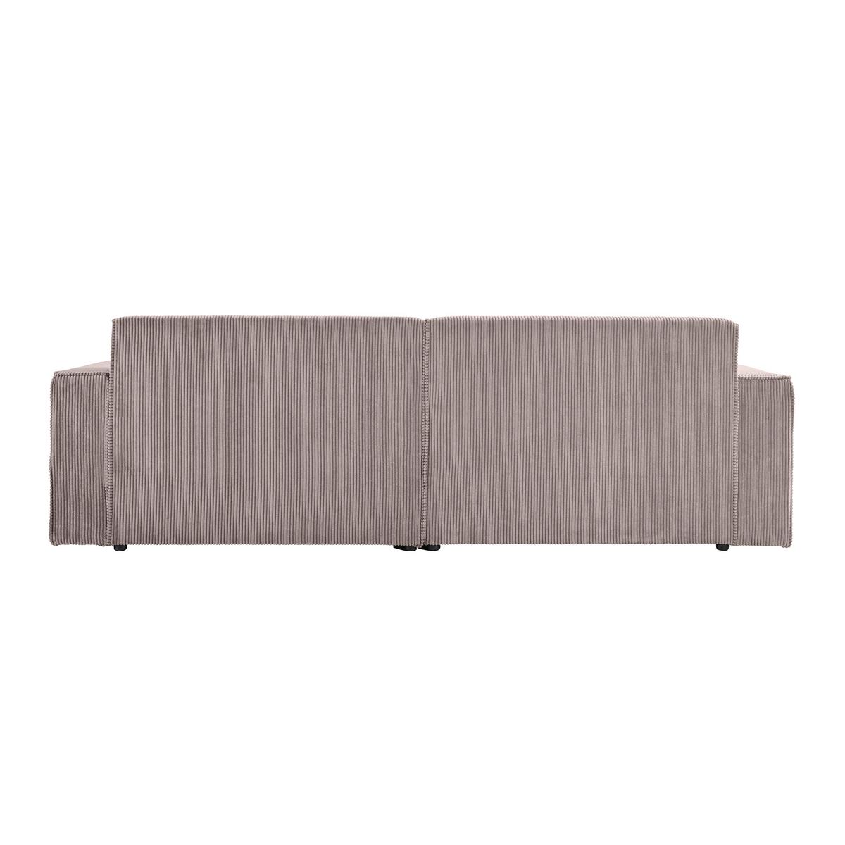Rohová sedačka LOFT, pravá, sivohnedý menčester - sivohnedá/čierna, Modern, textil/plast (265/75/172cm) - Mömax