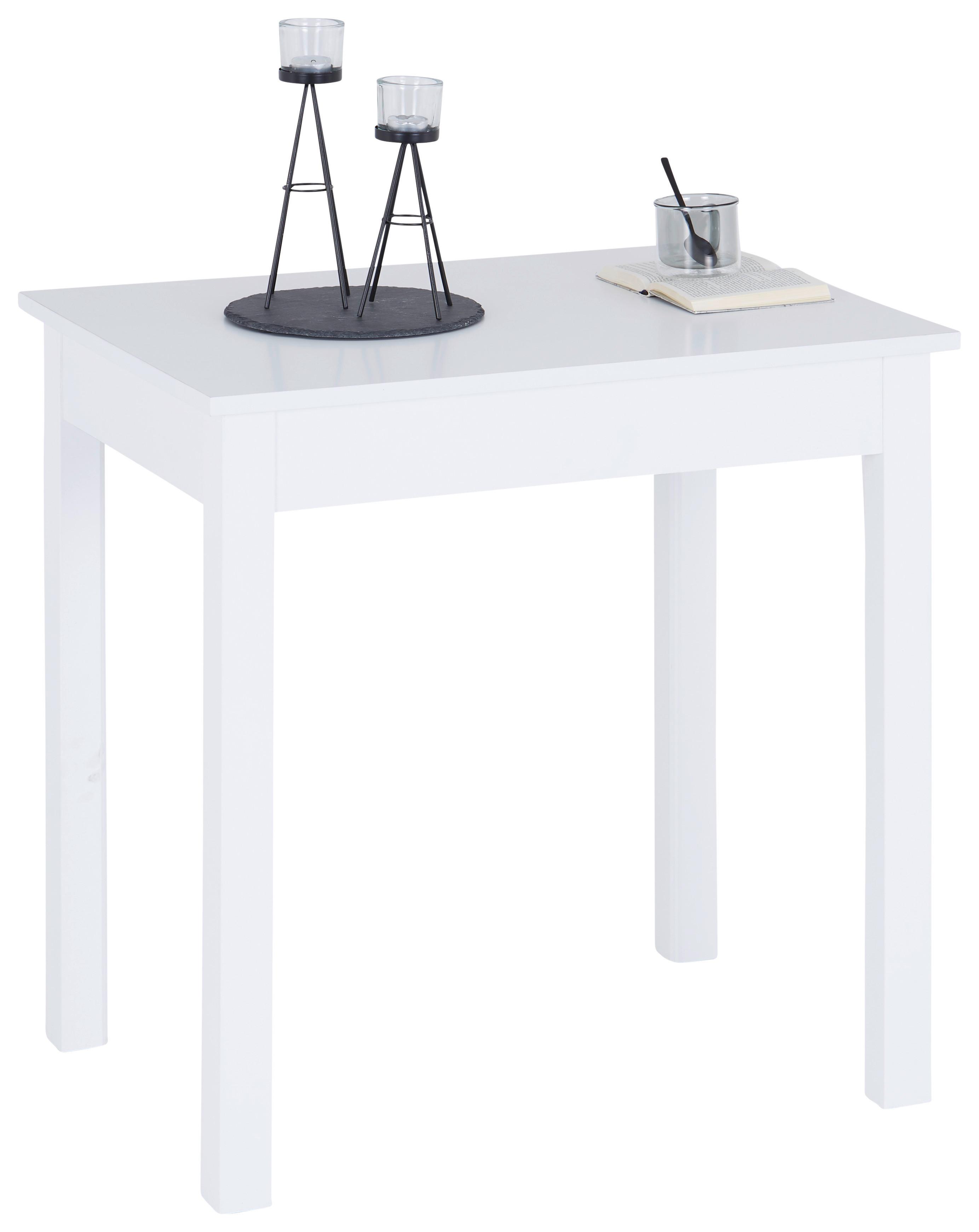 Étkezőasztal Brick 75 - fehér, Konventionell, faalapú anyag (75/76/55cm) - Best Price