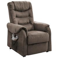 Fernsehsessel Nino Braun B: 78 Cm - Schwarz/Braun, Design, Textil (78/107/93cm) - Livetastic
