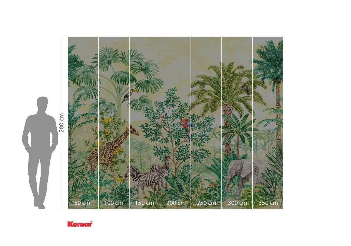 Fototapete Jungle Adventure - Multicolor, Trend, Papier (300/280cm)