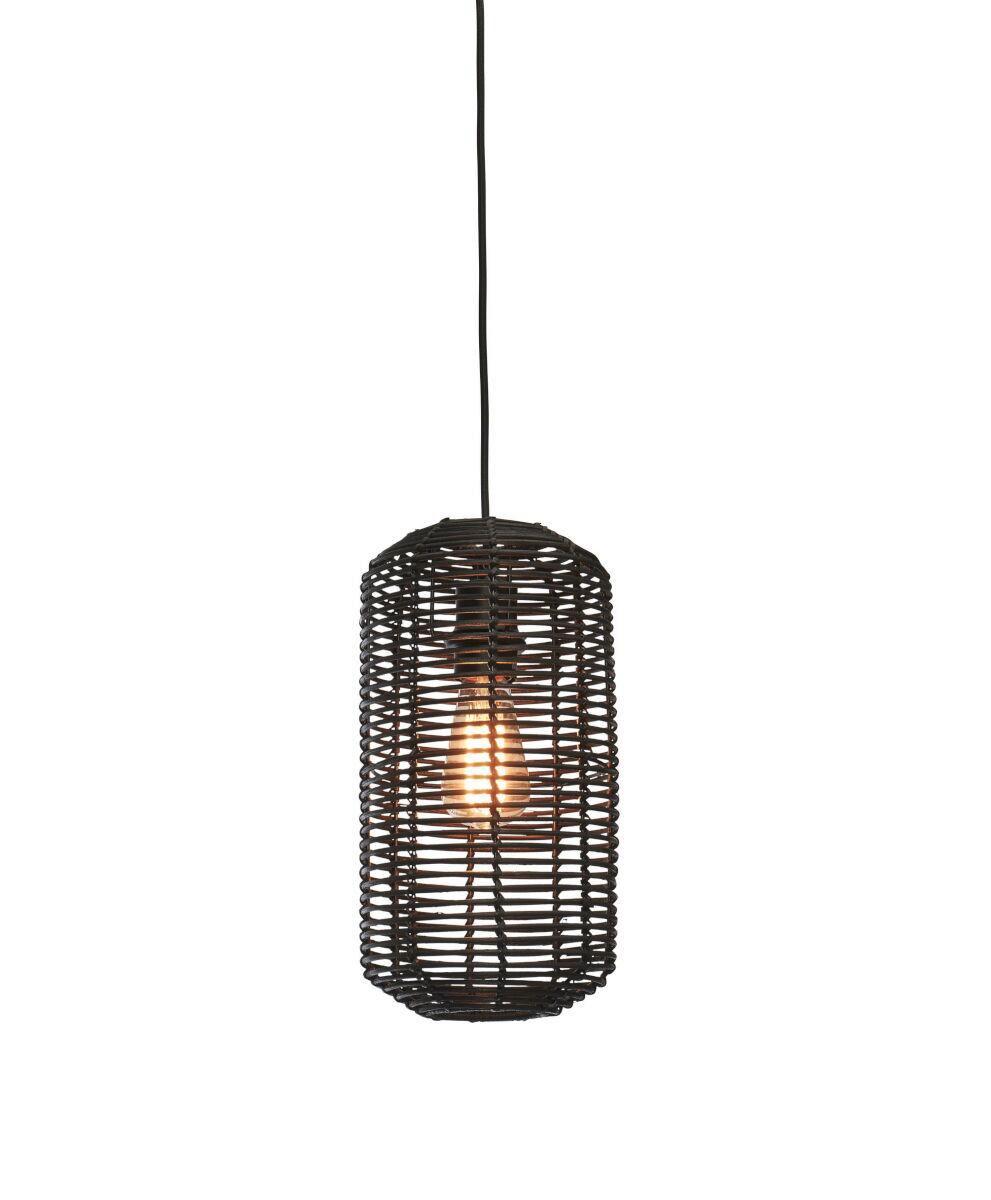Hängeleuchte Tanami/H35/B - Schwarz, Trend, Holz (18/18/35cm) - Good & Mojo