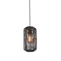 Hängeleuchte Tanami/h35/b - Schwarz, Trend, Holz (18/18/35cm) - Good & Mojo
