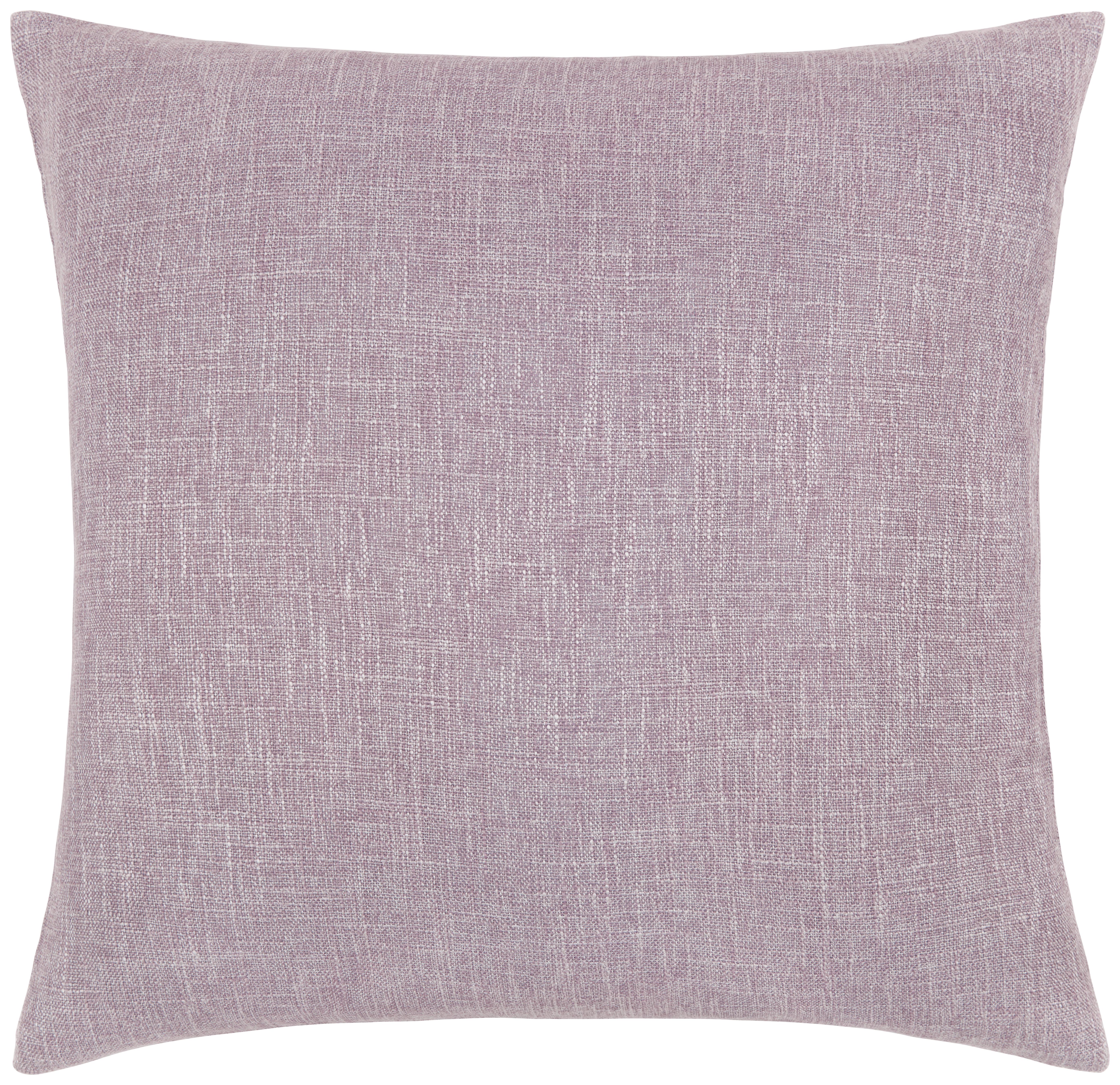 POTAH NA POLŠTÁŘ VZHLED LNU - světle fialová, textil (50/50cm) - Modern Living