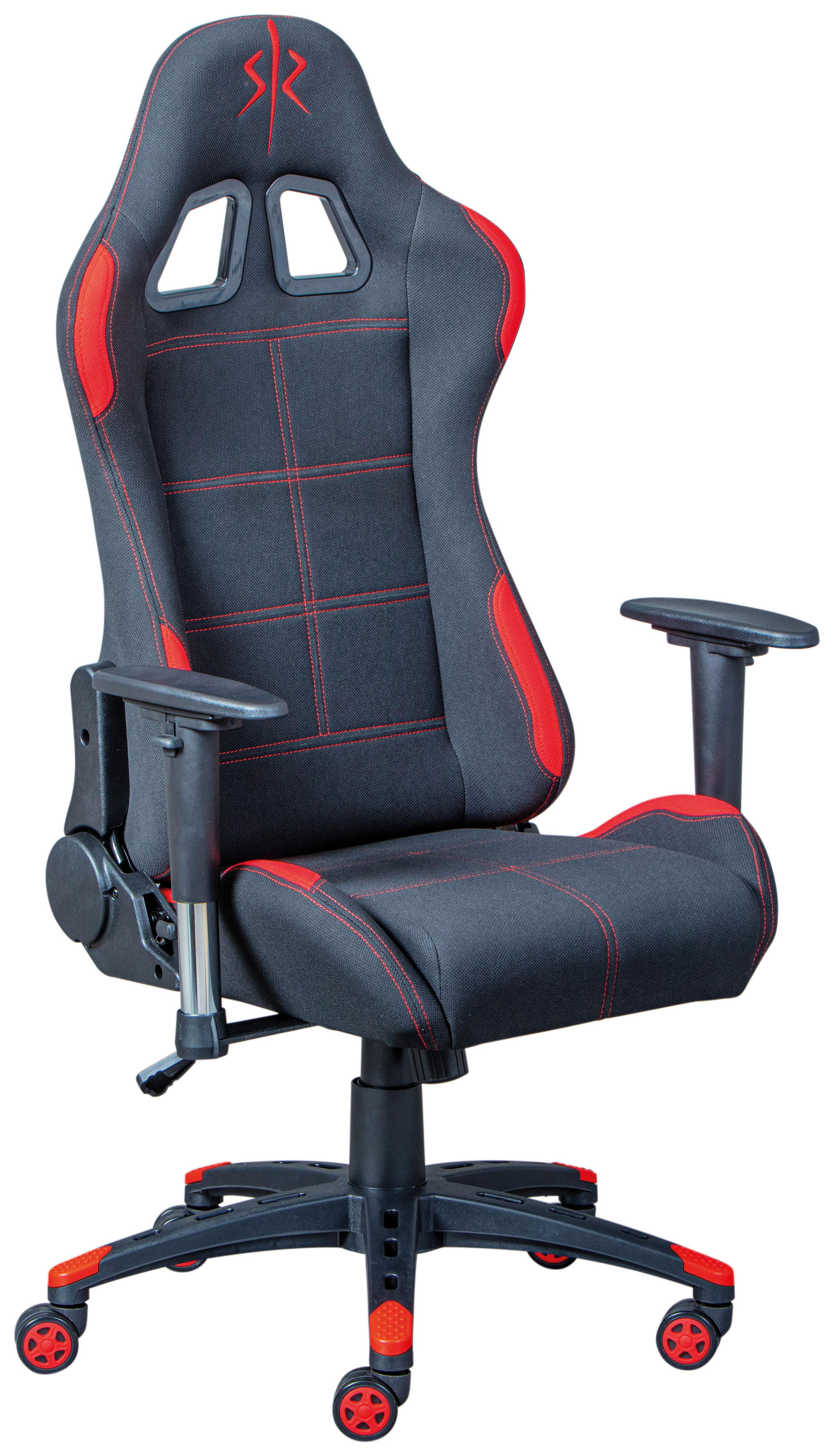 Hráčská židle GAMING RED - černá/červená, Moderní, textil/plast (69/125/50cm) - MID.YOU