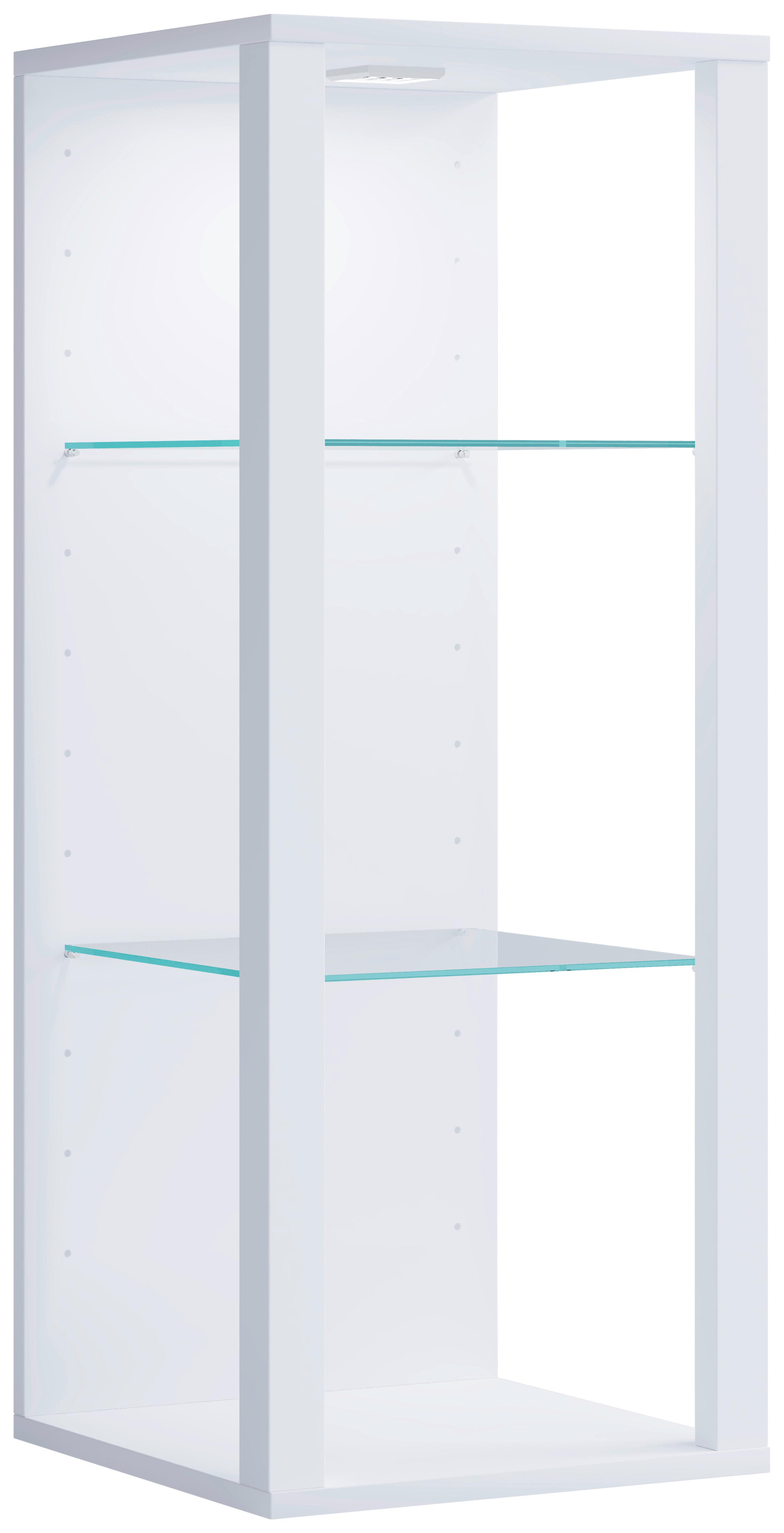 Hängevitrine Glasol Weiß B: 35 cm - Weiß, Design, Glas/Holzwerkstoff (35/90/35cm) - MID.YOU