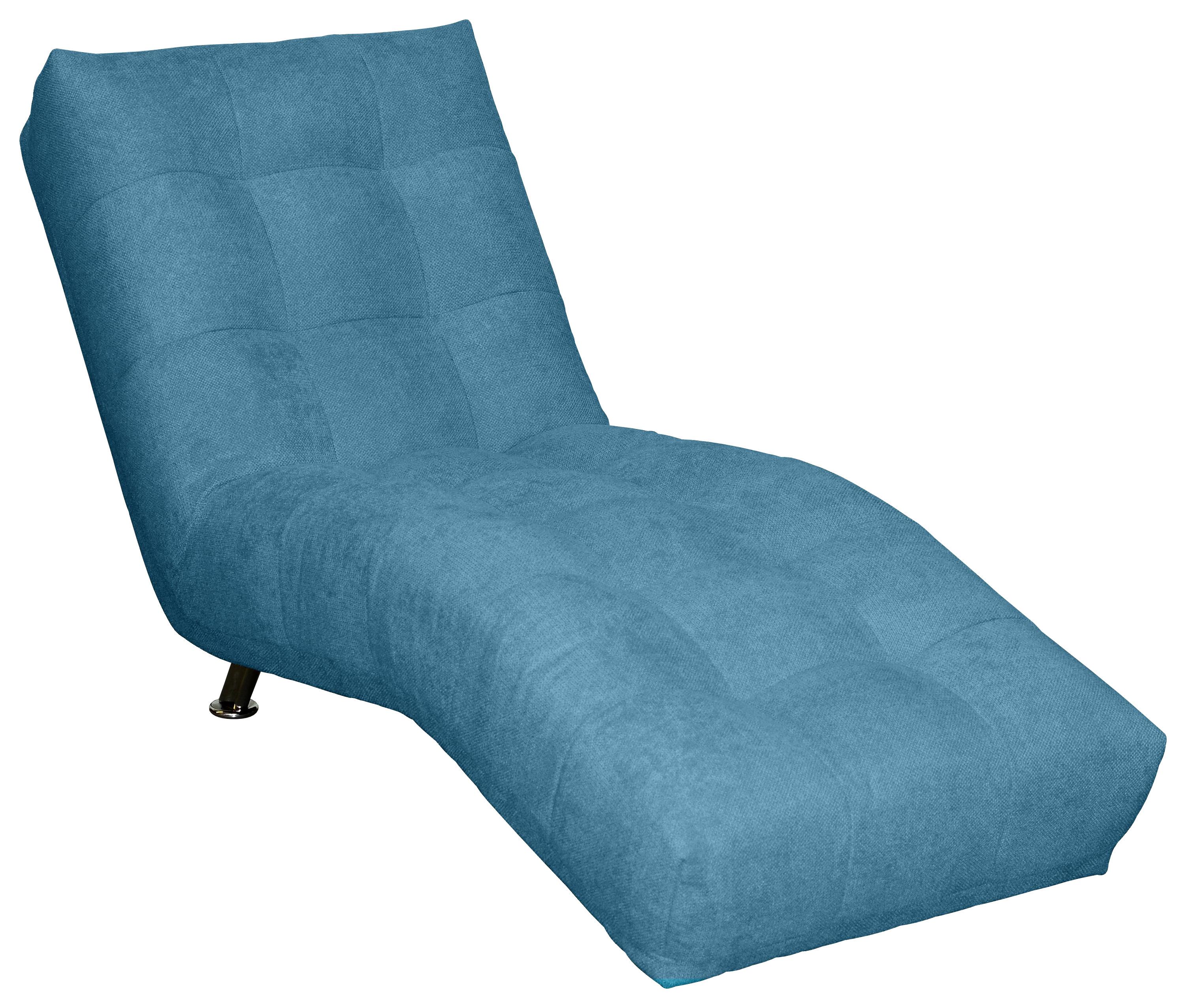 Relaxační Lehátko Isabella, Tyrkysové - barvy chromu/tyrkysová, Moderní, textil (68/88/164cm)