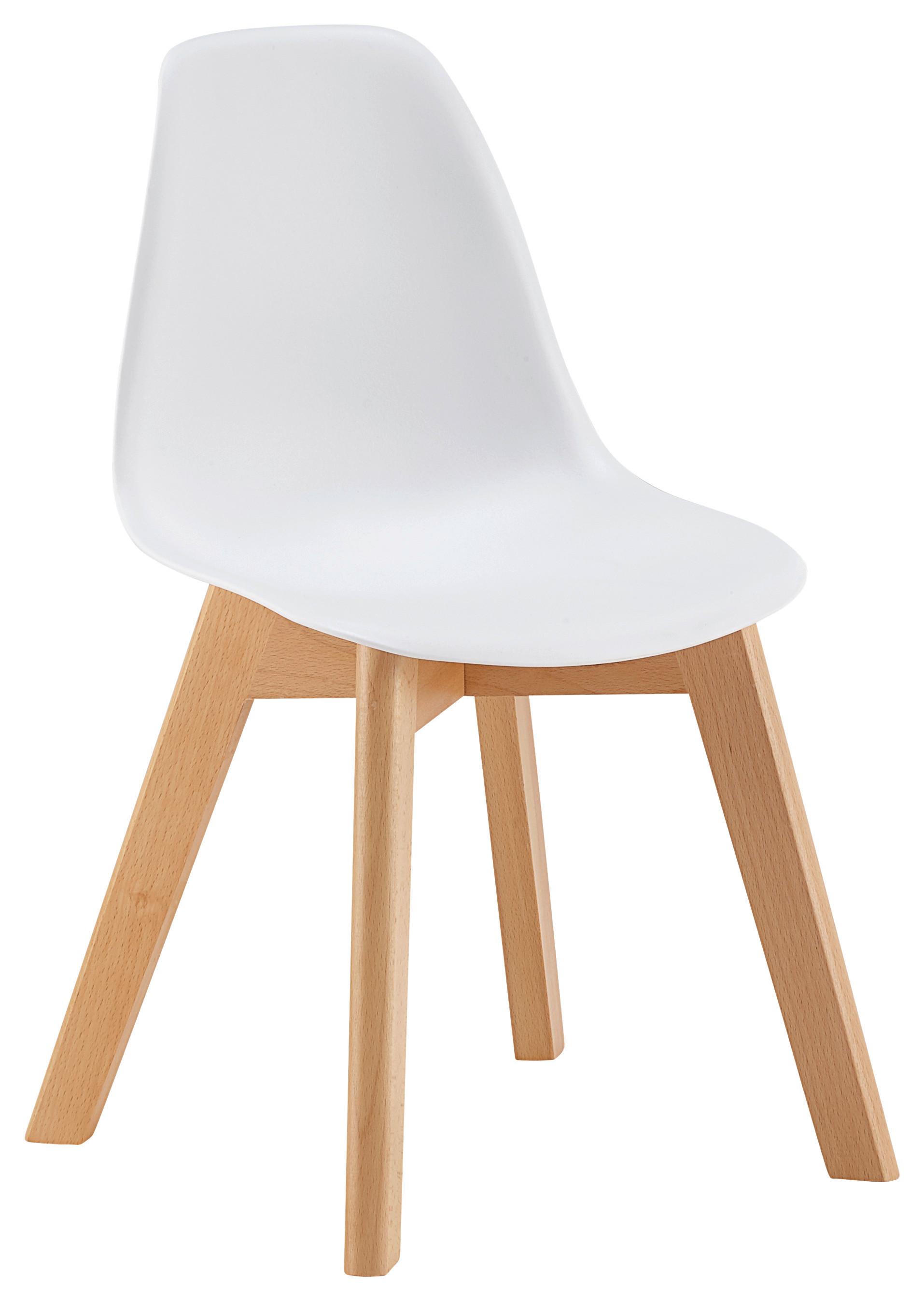 Detská stolička TIBBY - biela, Modern, drevo/plast (30/56,5/32,5cm) - Modern Living