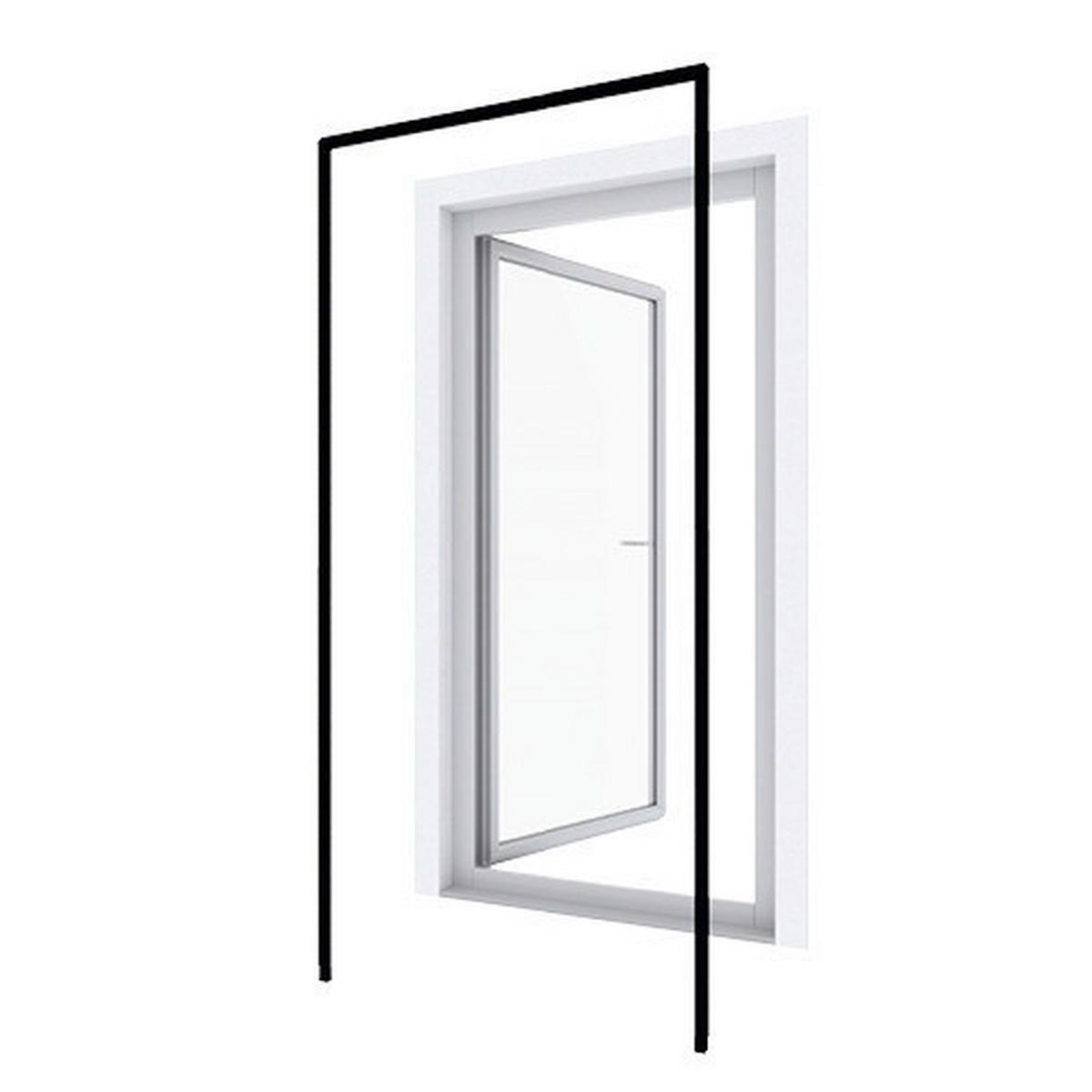 Montagerahmen Türen 125x245 cm Anthrazit - Anthrazit, Basics, Metall (125/245cm)