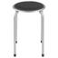 Hocker Raki - Schwarz/Alufarben, MODERN, Metall (39/45cm) Hocker Raki - Schwarz/Alufarben, MODERN, Metall (39/45cm)