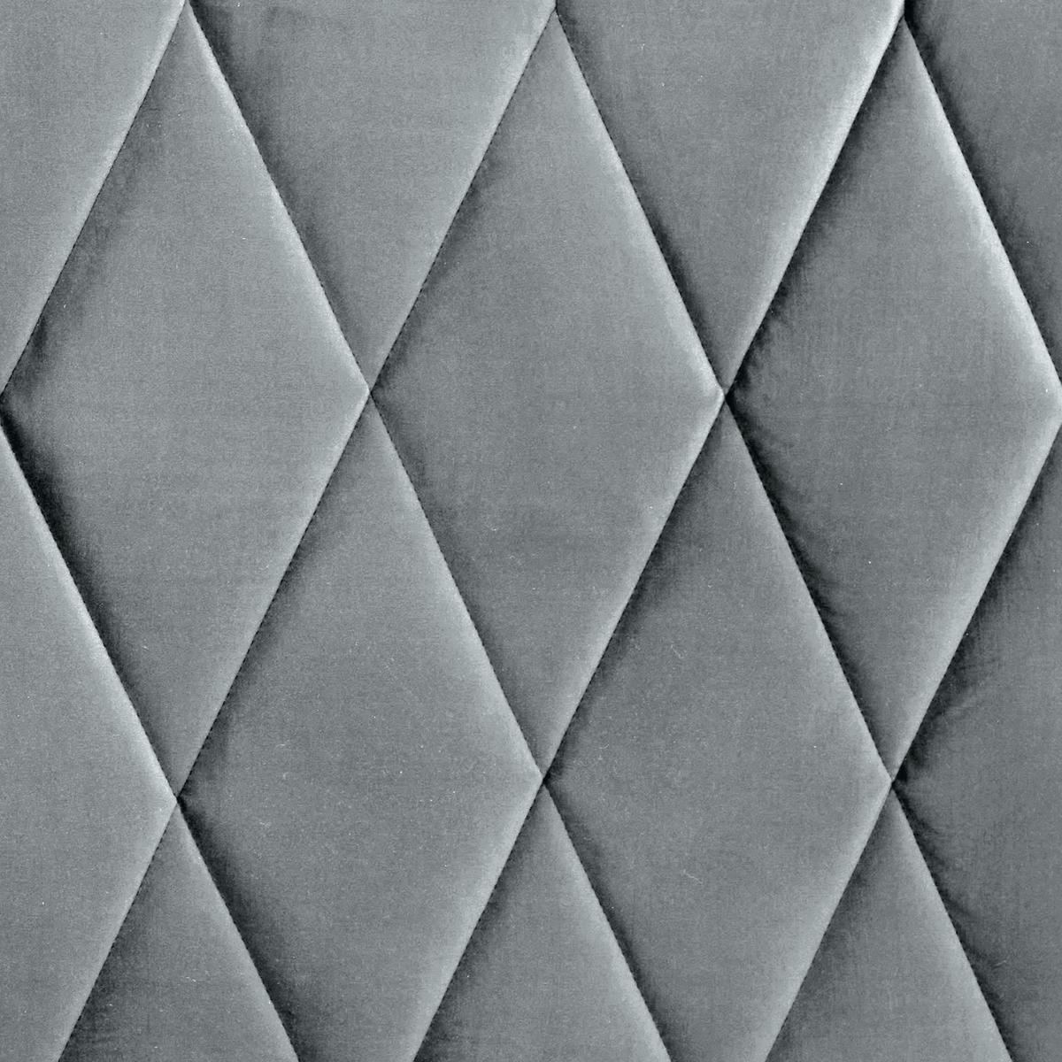 Boxspringbett mit Gepolstertem Kopfteil 160x200 cm Paula - Chromfarben/Anthrazit, MODERN, Textil (160/200cm)