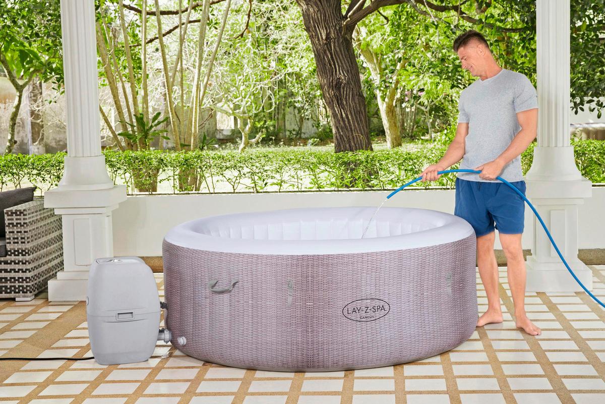 Felfújható Jakuzzi Lay-Z-Spa Kb. 180/66cm - szürke, Modern, műanyag (180/66cm) - Bestway