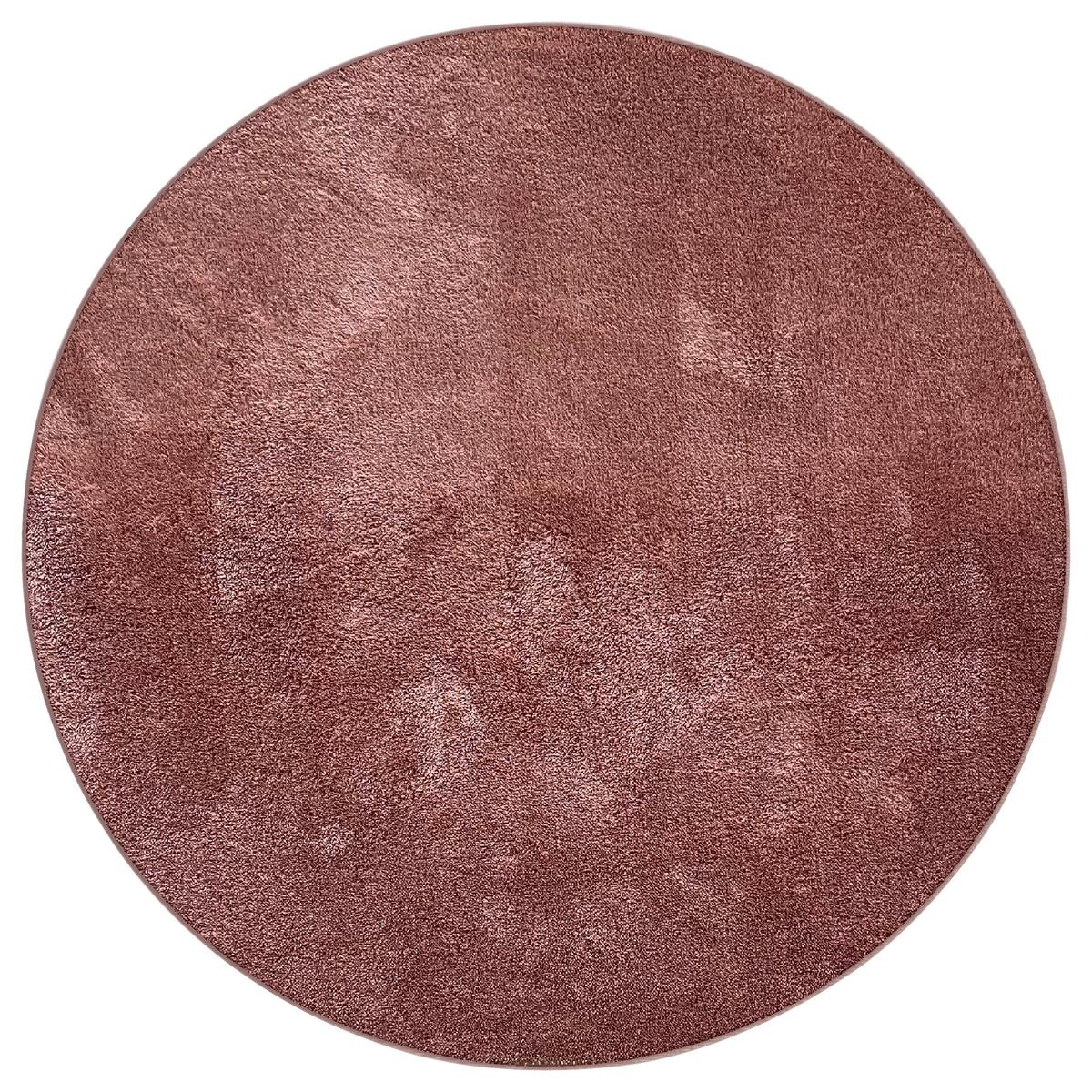 Hochflorteppich Rund Pink Hilaria Ø 80 cm - Pink, ROMANTIK / LANDHAUS, Textil (80cm) - James Wood