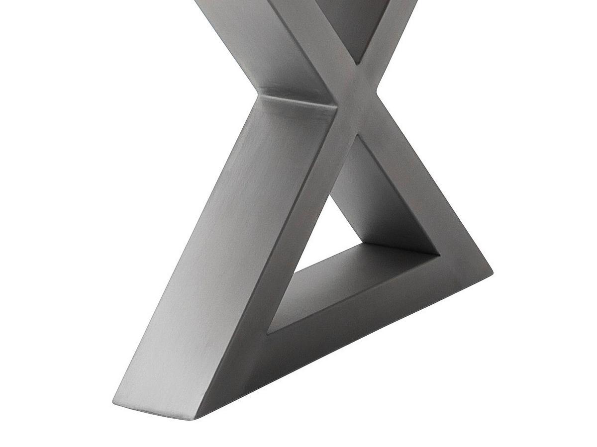 Couchtisch Holz Massiv Cartagena Akazie/Edelstahlf. - Edelstahlfarben/Akaziefarben, MODERN, Holz/Metall (110/45/70cm)