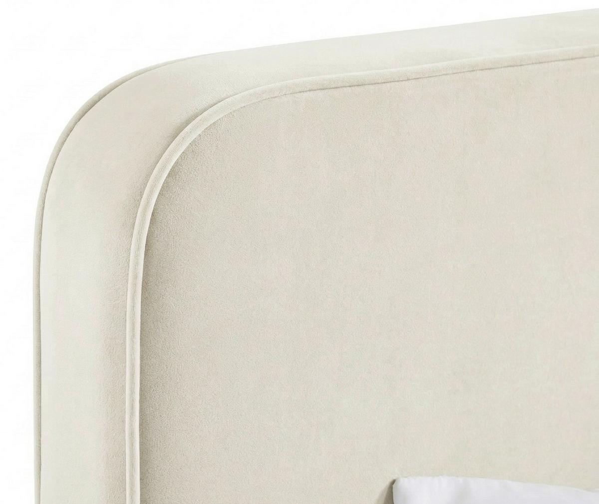 Polsterbett Camila Manila Creme 180x200cm - Creme/Schwarz, MODERN, Holz/Textil (180/200cm) - MID.YOU