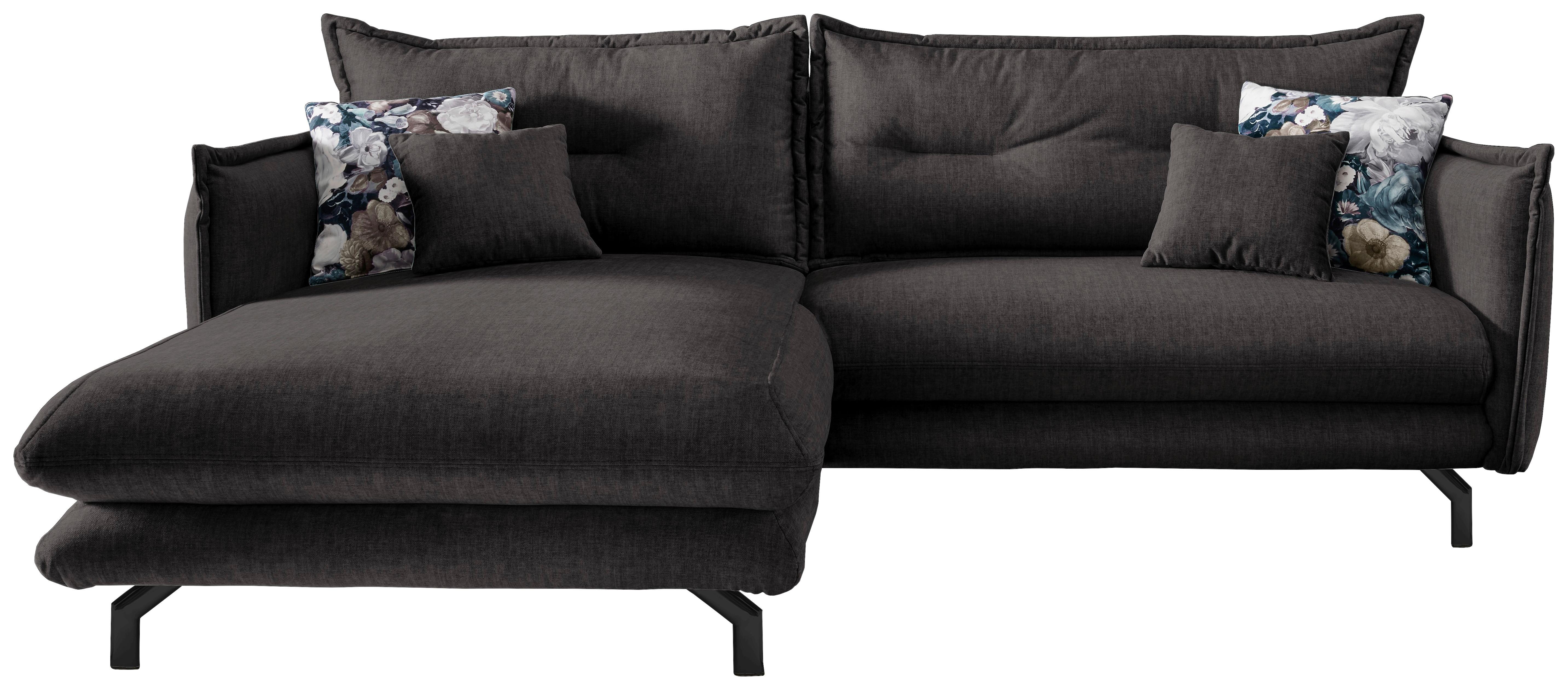 Ecksofa Lava Anthrazit S: 180/255 cm - Türkis/Anthrazit, MODERN, Textil (180/255cm) - Livetastic