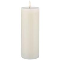 Led-kerze Mara Weiß Mit Timer, Ø/h: 7,5/12,8 Cm - Weiß, Basics, Naturmaterialien/Kunststoff (7,5cm) - James Wood