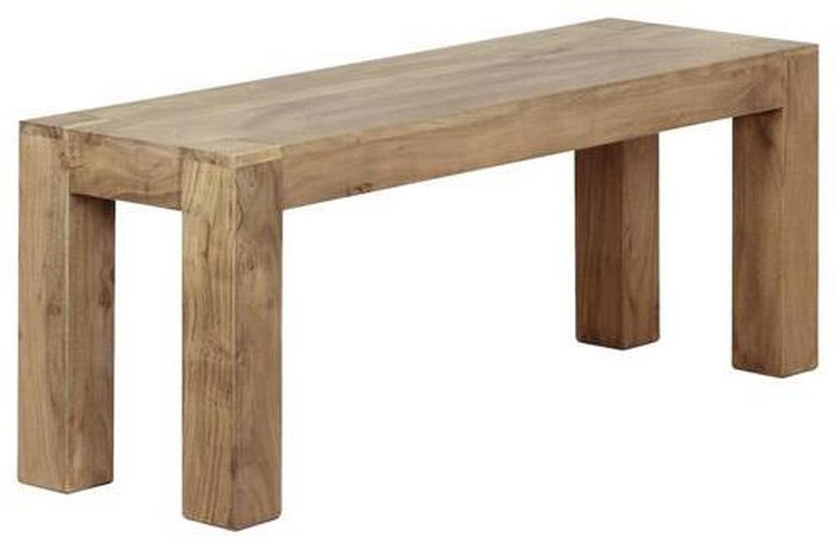 Lavica z masívu Mumbai š: ca. 120 cm - farba akácie, Modern, drevo (120/45/35cm) - MID.YOU