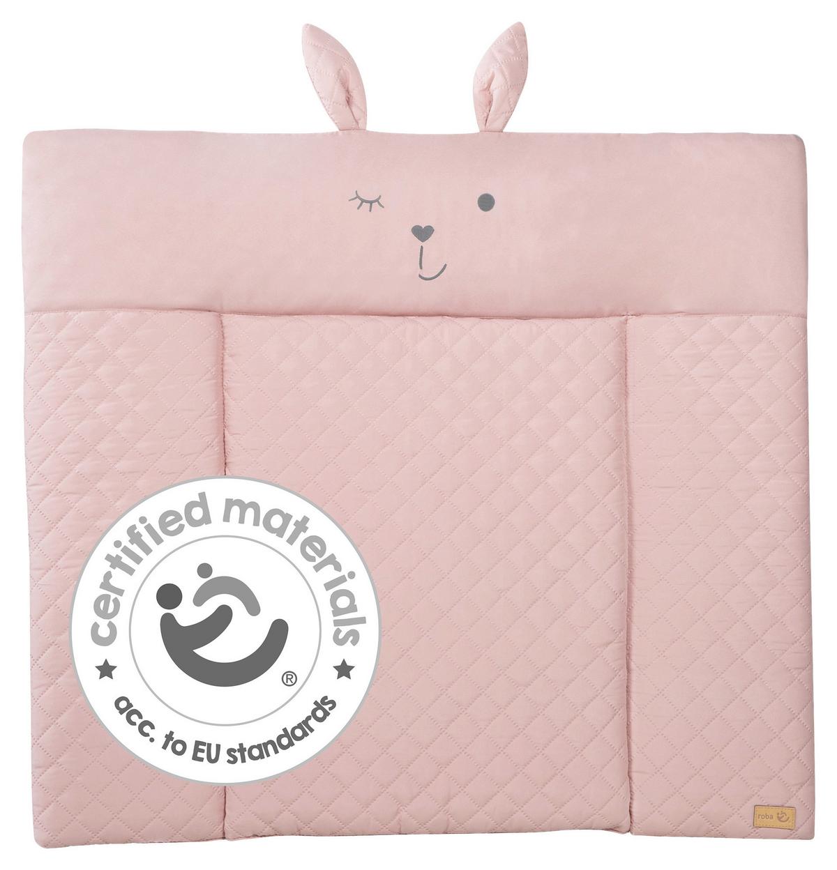 Prebaľovacia podložka FROSTY ROSA, 85x75 cm - ružová, Konventionell, textil (85/4/75cm)