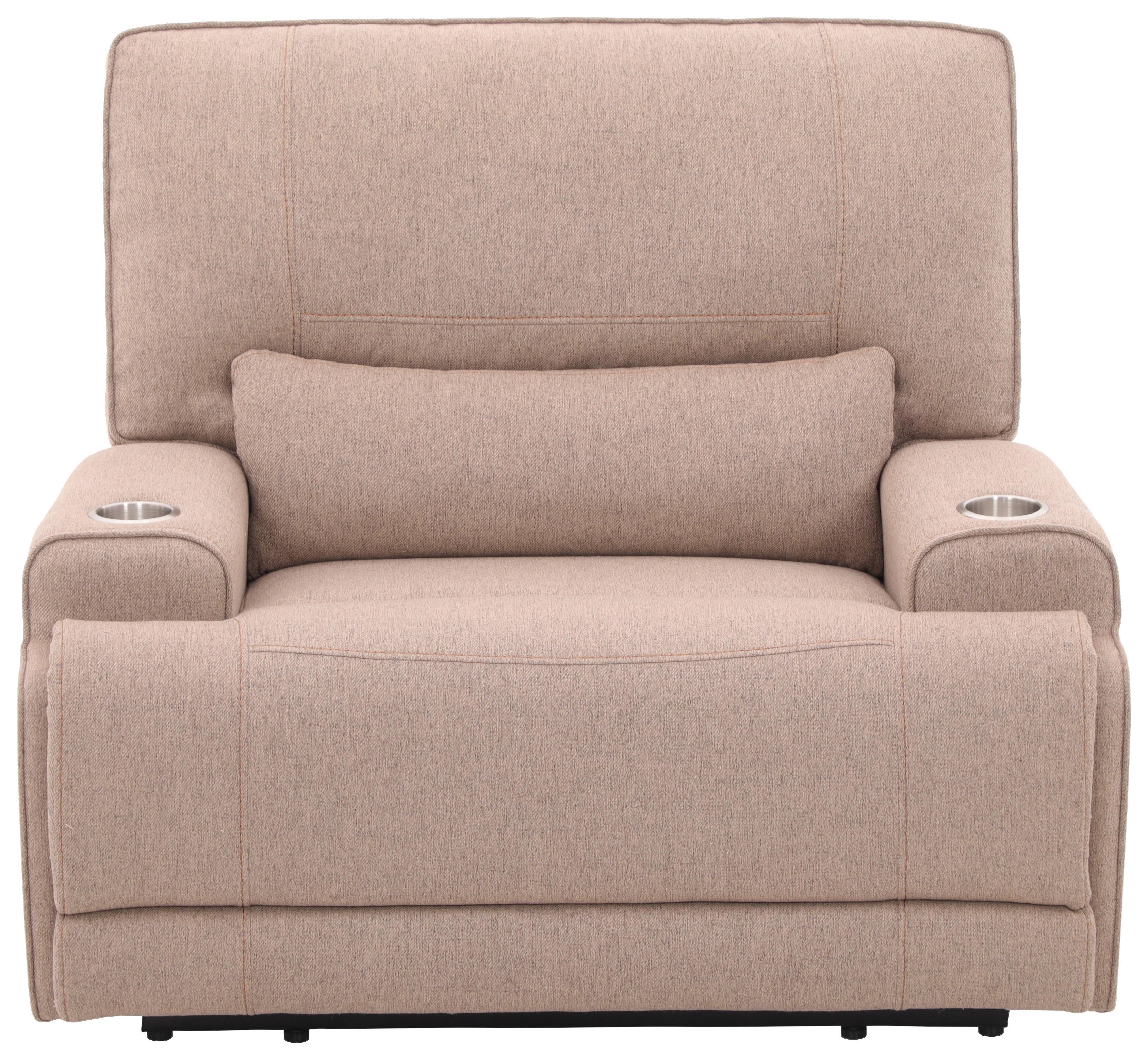 Relaxsessel Texas Mokka B: 122 cm - Schwarz/Mokka, Basics, Holz/Textil (122/106/102cm) - MID.YOU