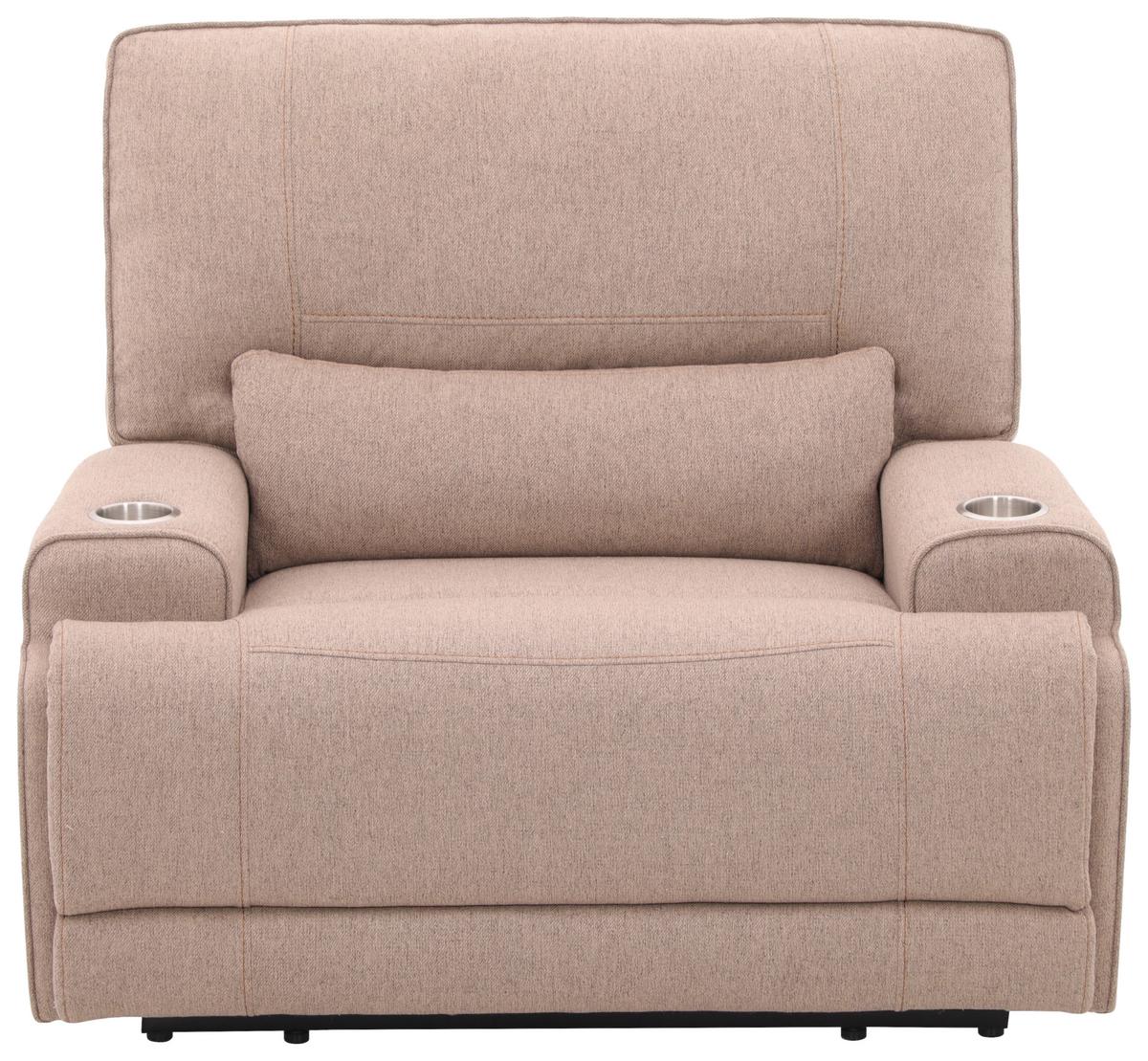 Relaxsessel Texas Mokka B: 122 Cm - Schwarz/Mokka, Basics, Holz/Textil (122/106/102cm) - MID.YOU
