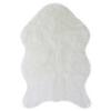 UMĚLÁ KOŽEŠINA Lucia, 60/90cm, bílá - bílá, Romantický / Rustikální, textil (60/90cm) - Mömax