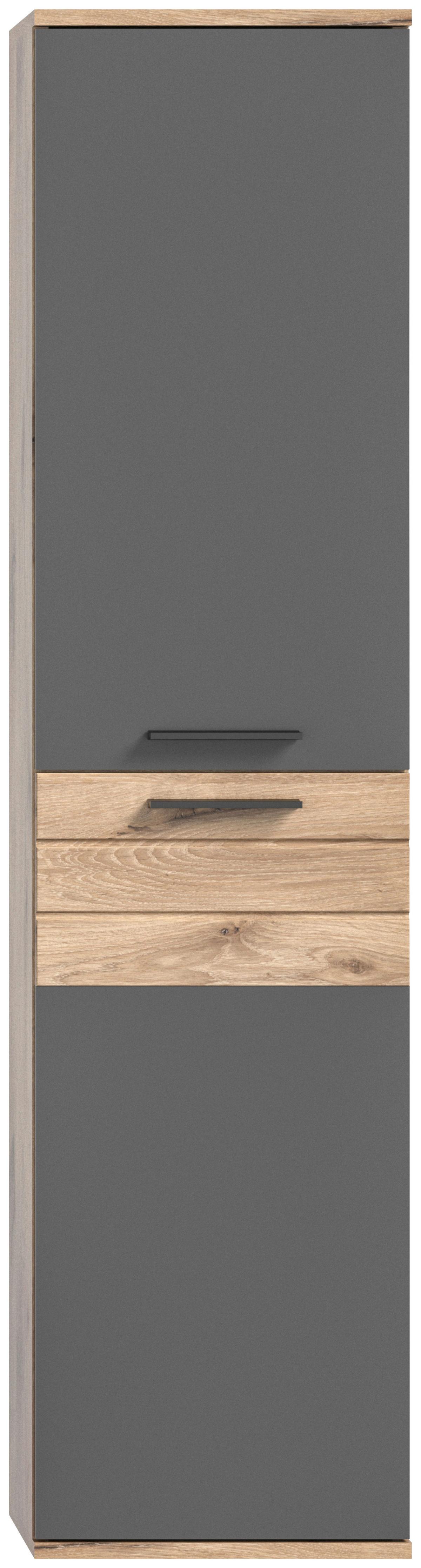 Mason B: 37 cm Nox Oak Mason - Eichefarben/Grau, MODERN, Holzwerkstoff (37/152/24cm) - MID.YOU