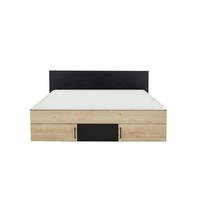 Stauraumbett Swivel 180x200 cm - Kastanienfarben/Schwarz, Basics, Holzwerkstoff (180/200cm)
