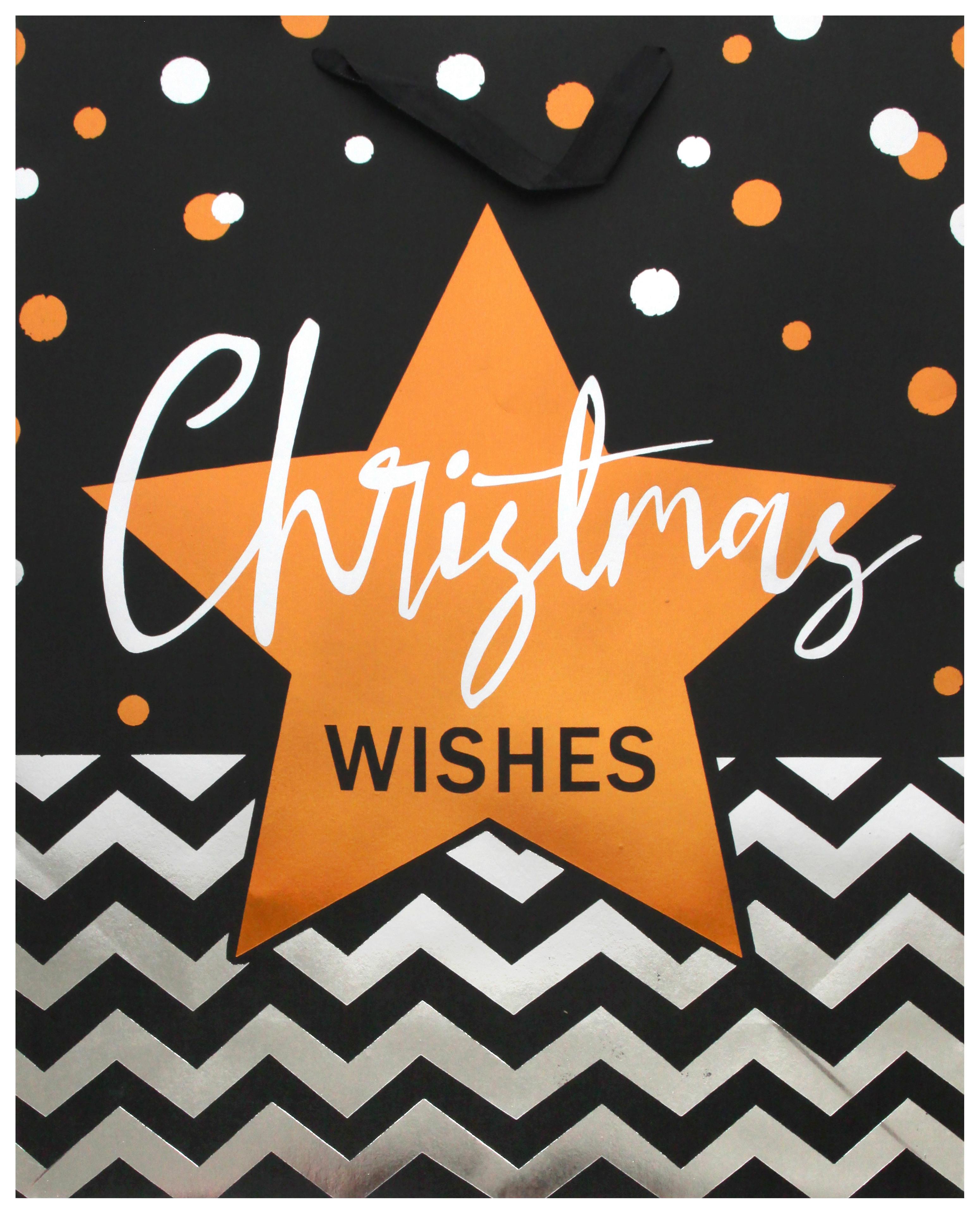 Geschenktasche Merry Christmas Xl - Multicolor, Basics, Papier (26/32/12cm)