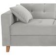 ECKSOFA Bergen - Hellgrau/Naturfarben, Design, Textil (231/160cm) - Luca Bessoni