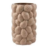 Váza PINECONE - hnědá, Konvenční, keramika (18/27,5cm) - Mömax