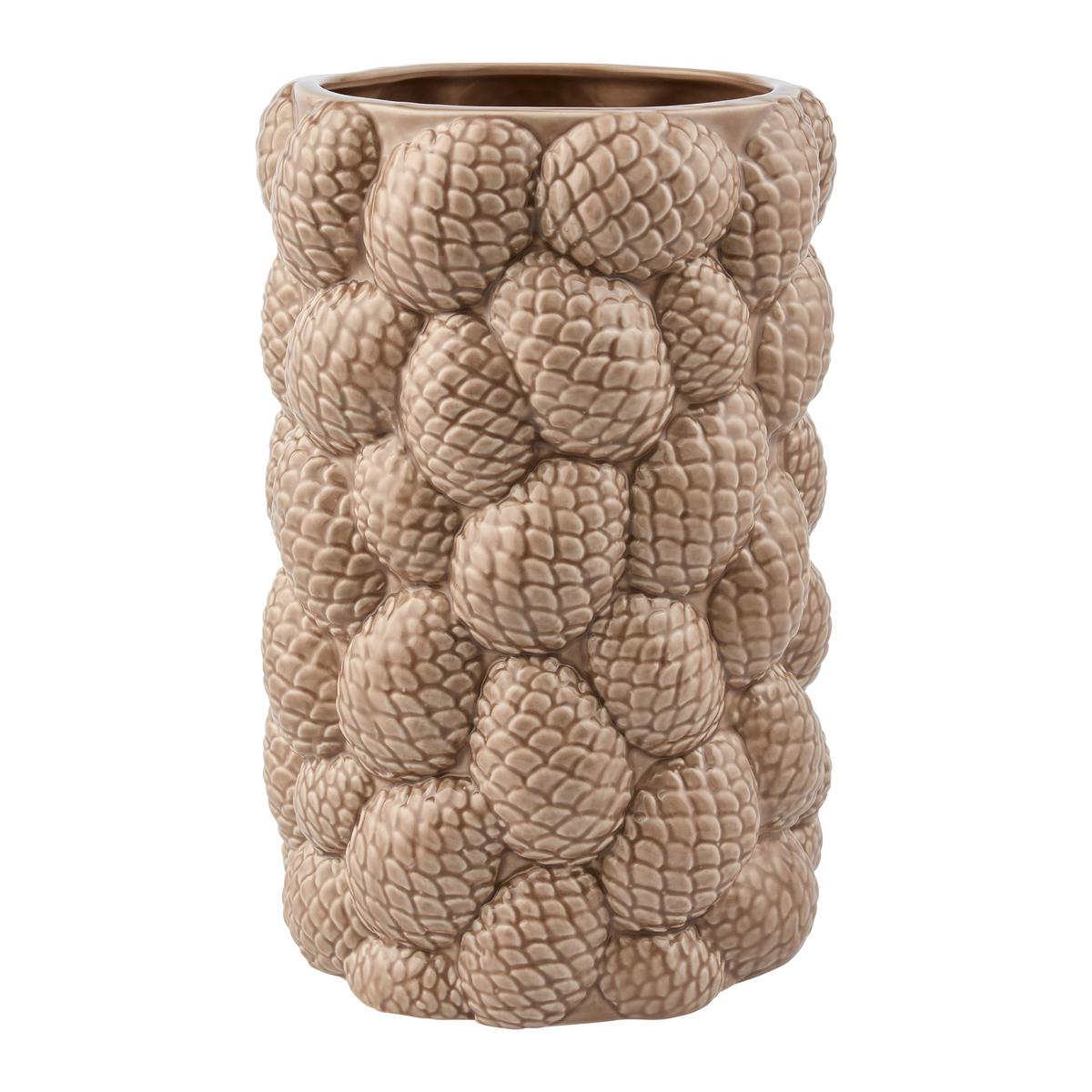 Váza PINECONE - hnědá, Konvenční, keramika (18/27,5cm) - Mömax