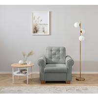 Sessel Arles, Dunkelgrau 89 B: 93 Cm - Dunkelgrau/Buchefarben, Design, Textil (93/89/82cm) - MID.YOU