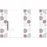 Flächenvorhang 6er Set Borden - Bordeaux, Design, Textil (60/245cm) - Schmidt W. Gmbh