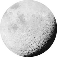 Fototapete Luna - Schwarz/Weiß, Trend, Papier (125cm) - Komar