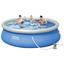 Aufstellpool Set Fast mit Pumpe Ø457 X H 84cm 57313 - Blau/Weiß, Kunststoff (457/84cm) - Bestway Aufstellpool Set Fast mit Pumpe Ø457 X H 84cm 57313 - Blau/Weiß, Kunststoff (457/84cm) - Bestway