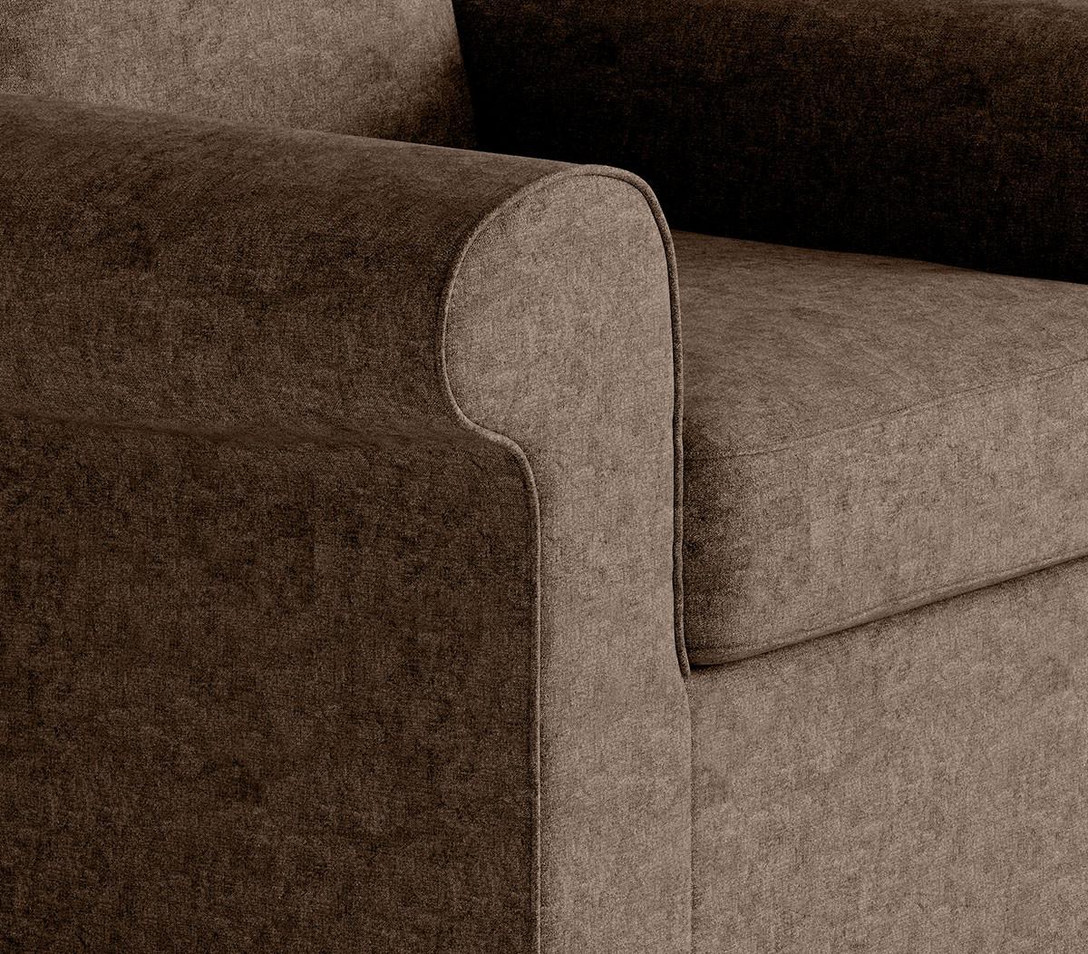 Sessel Madonna Dunkelbraun B: 88 Cm - Edelstahlfarben/Dunkelbraun, Design, Textil (88/105/90cm) - Livetastic