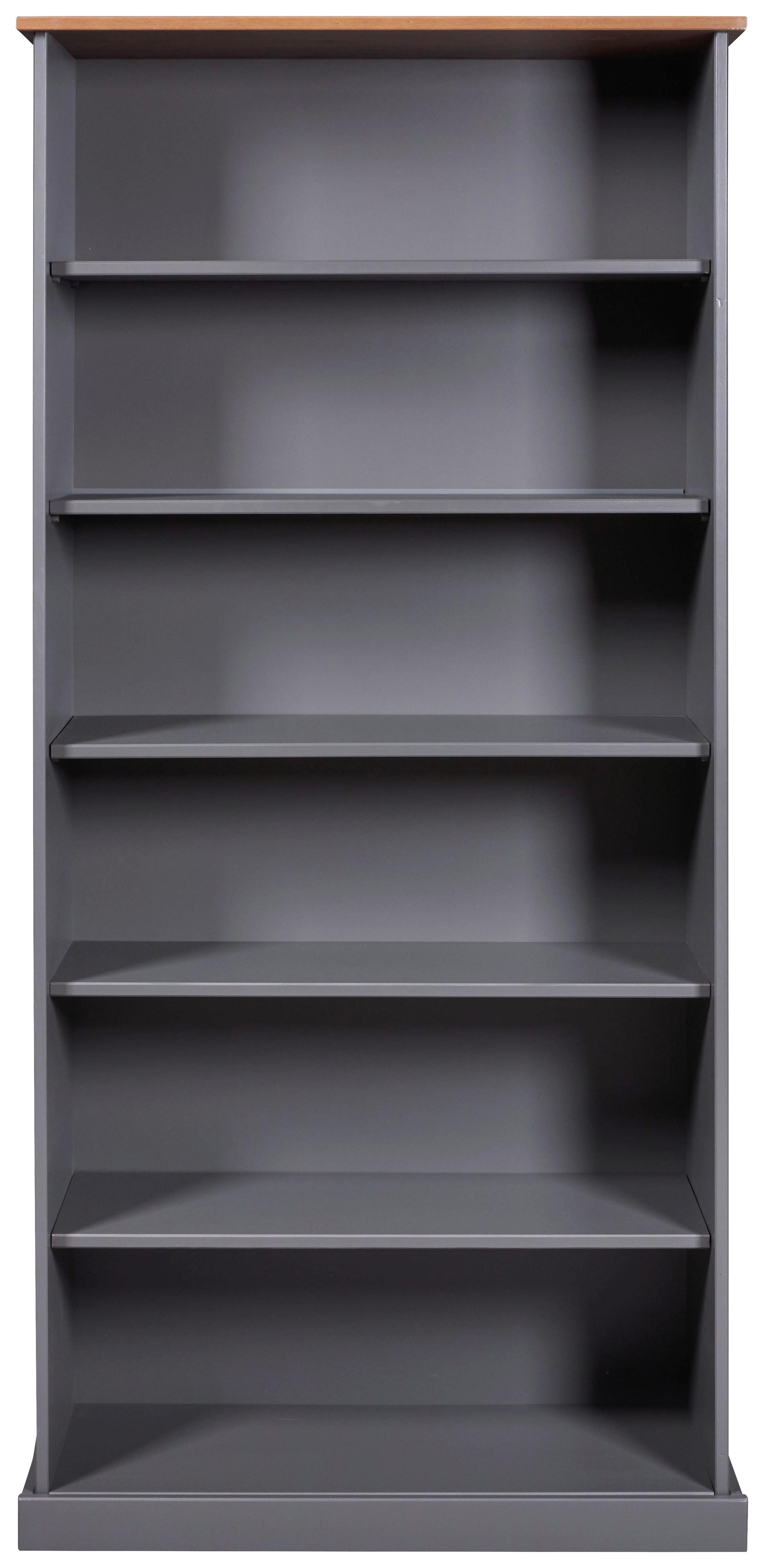 Regal Luzerna - Anthrazit/Braun, MODERN, Holz (90/190/38cm) - Livetastic