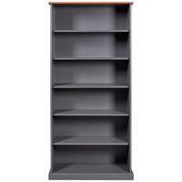 Regal Luzerna - Anthrazit/Braun, MODERN, Holz (90/190/38cm) - Livetastic