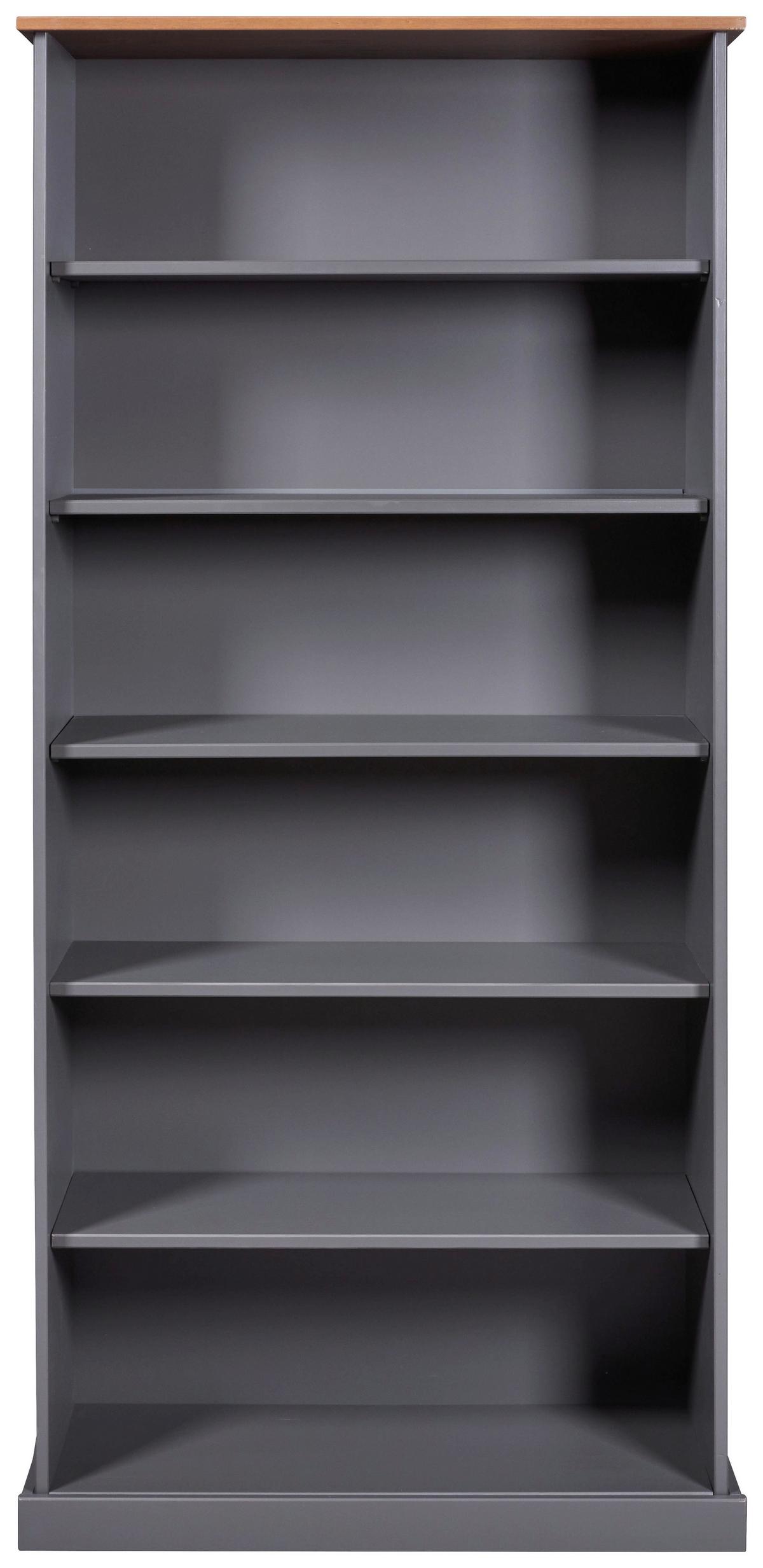 Regal Luzerna - Anthrazit/Braun, MODERN, Holz (90/190/38cm) - Livetastic