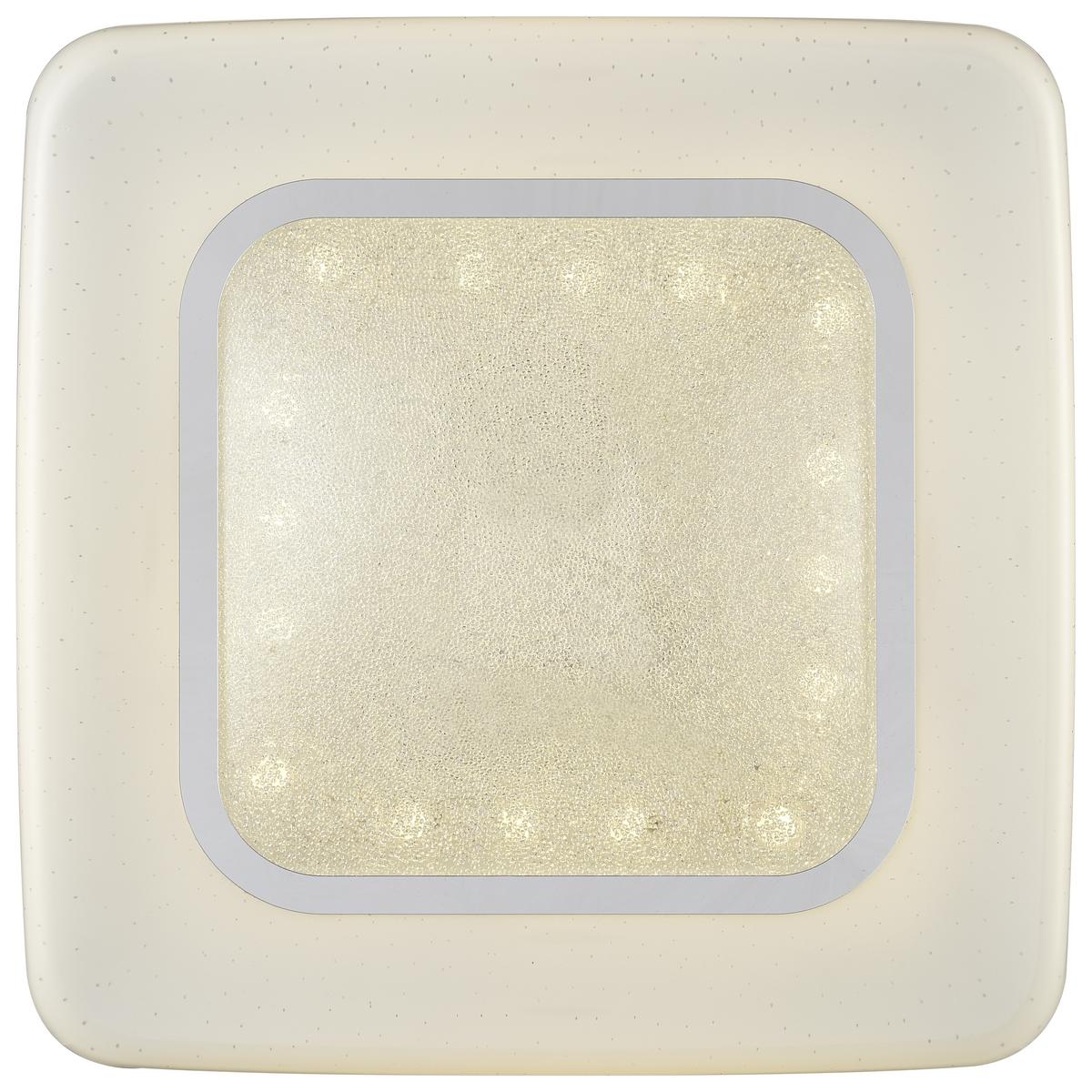 LED-Deckenleuchte Wilhelm L: 30 cm mit Kristalleffekt - MODERN, Kunststoff/Metall (30/8,5cm) - Luca Bessoni