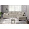 Eckschlafsofa Alvito Beige S: 298x202 Cm - Beige/Schwarz, MODERN, Textil (298/202cm) - MID.YOU