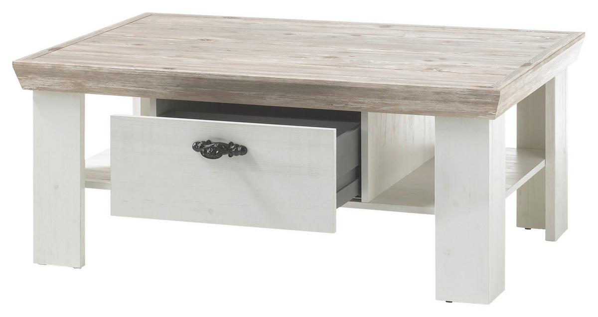Couchtisch Florenz Pinienfarben/Hellbraun B:109cm - Hellbraun/Pinienfarben, Design, Holzwerkstoff (109/69/45cm) - MID.YOU