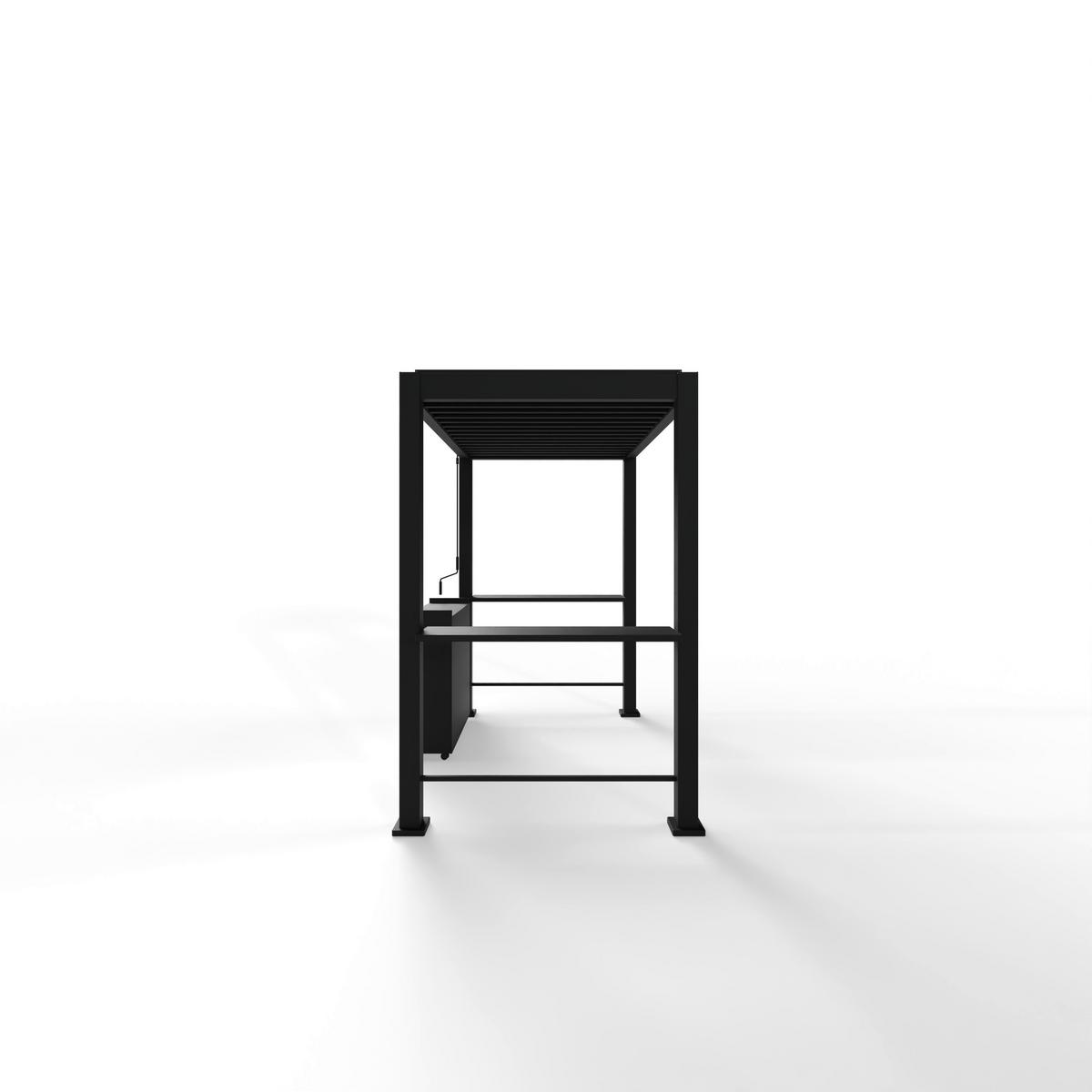 Pergola Basic Bbq - Anthrazit, LIFESTYLE, Metall (150/240/250cm) - Gardenson