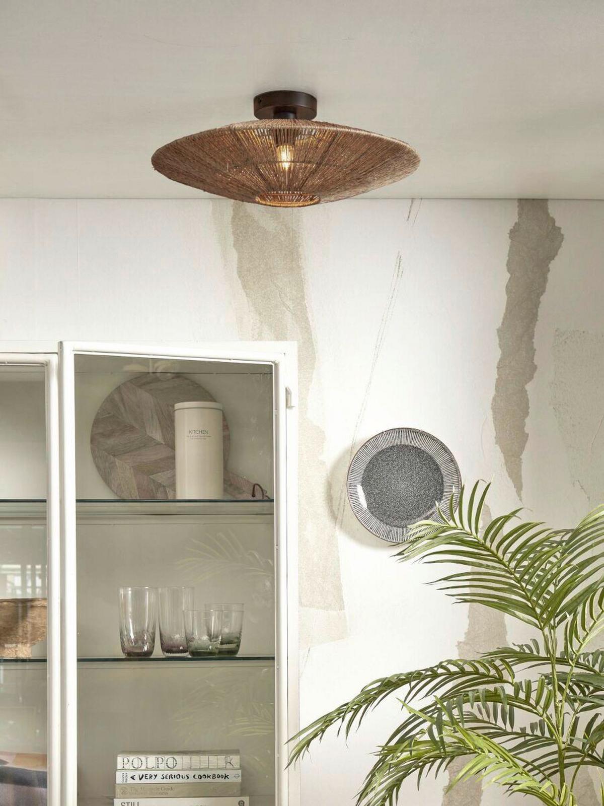 DECKENLEUCHTE IGUAZU/C/4012/N - Naturfarben, Trend (40/40/12cm) - Good & Mojo