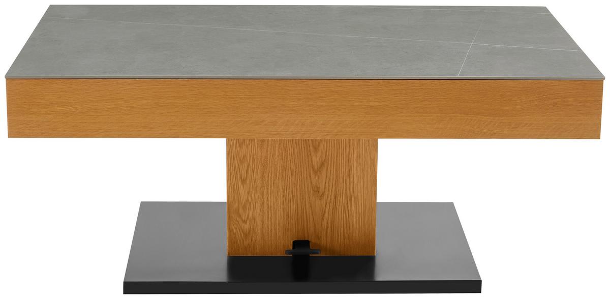 Dohányzóasztal Kapstadt - tölgyfa színű/fekete, Modern, faalapú anyag/fa (110/46/60cm)