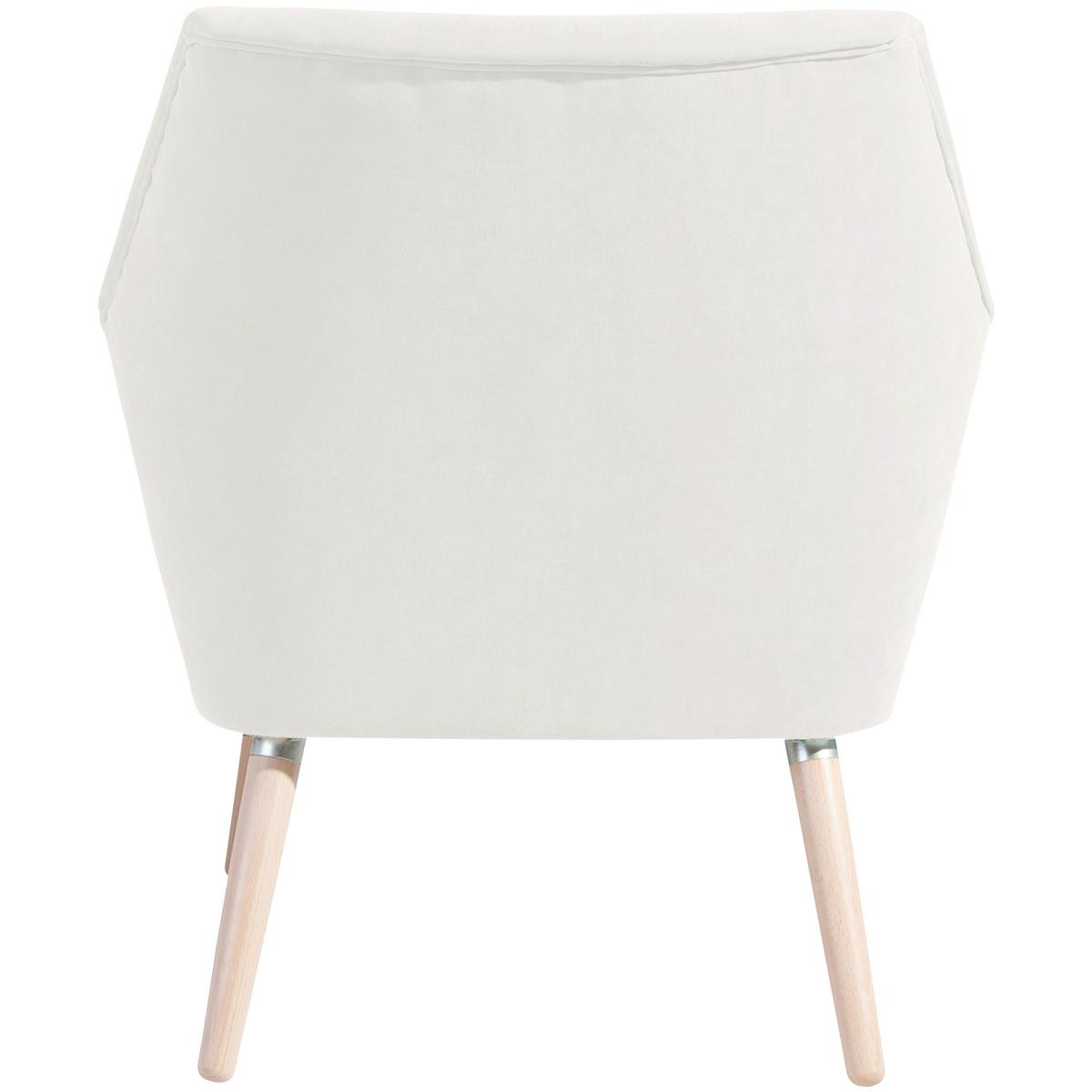 Polstersessel Mit Armlehnen Alegro Velours Creme - Buchefarben/Creme, Design, Textil (67/81/71cm) - Max Winzer