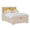 Polsterbett Adria - Chromfarben/Beige, KONVENTIONELL, Holz/Textil (140/200cm)