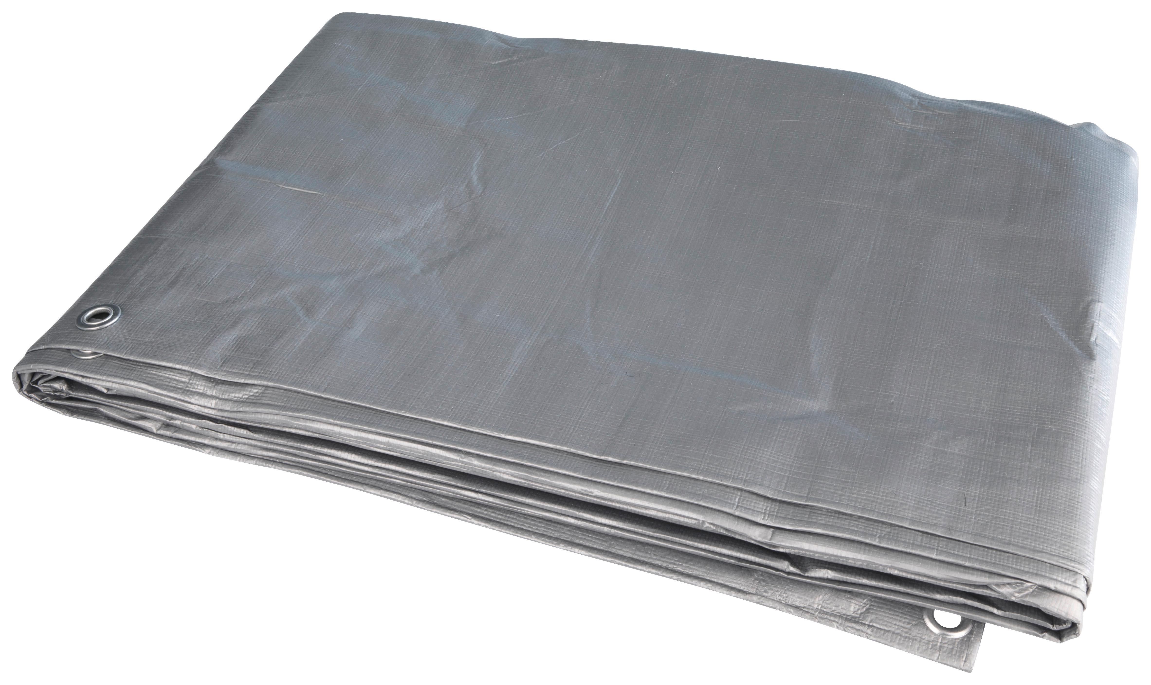 Schutzplane 6x8 m Grün/Silber