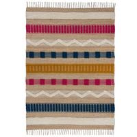 Handwebteppich Medina - Multicolor, KONVENTIONELL, Textil (160/230cm)