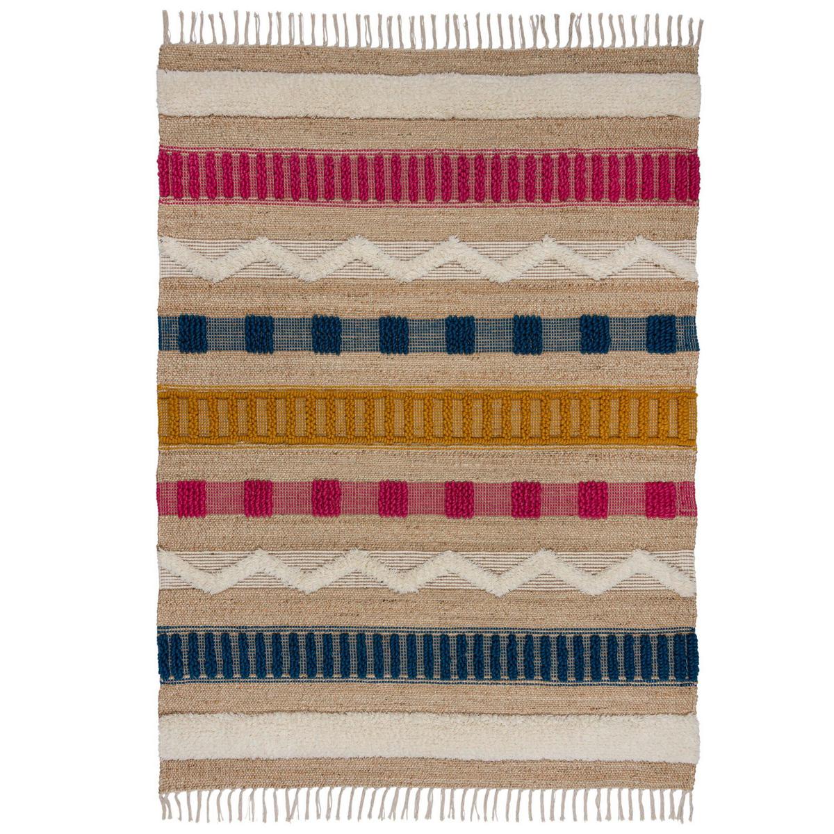 Handwebteppich Medina - Multicolor, KONVENTIONELL, Textil (160/230cm)